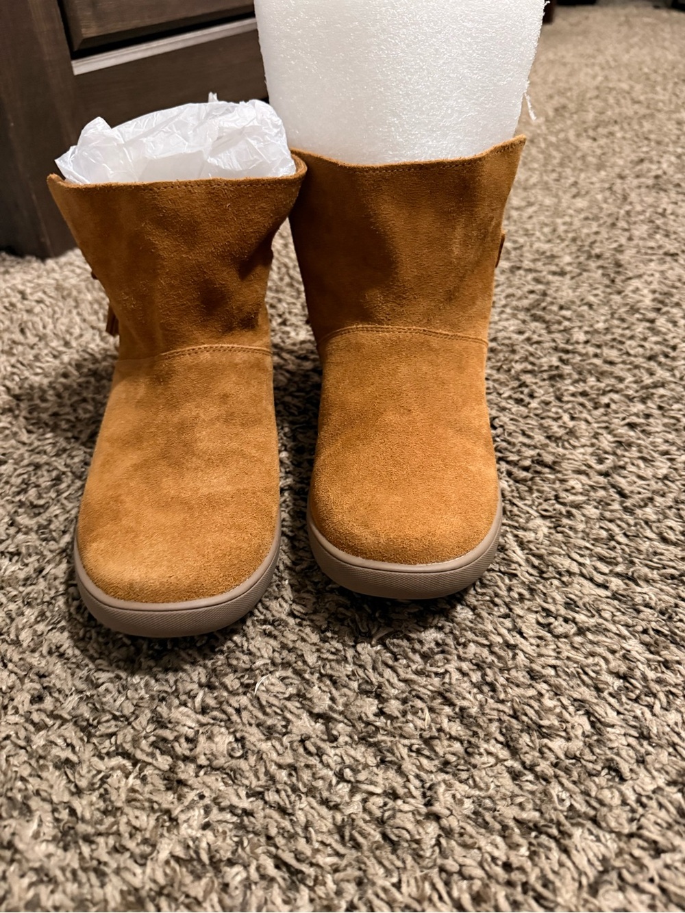 Koolaburra Suede Ankle Boot in Tan